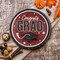 25 Congrats Grad Dinner Plates 9 Inch Burgundy Round Paper for Graduation Party Table Decor